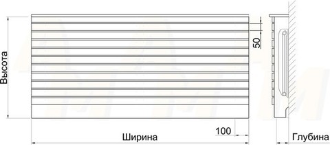 Экран на батарею 