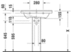 Duravit P3 Comforts 2332650030 Раковина мебельная