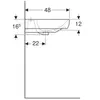 Geberit Smyle 500.228.01.1 Раковина, 60x48см, белый