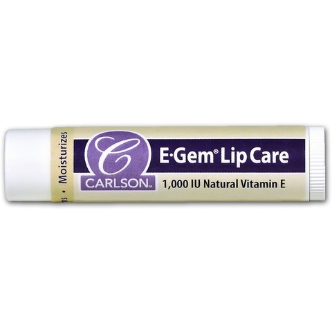 Carlson Labs, E Gem, уход за губами, 1000 М.Е., 0.15 унций (4,3 г)