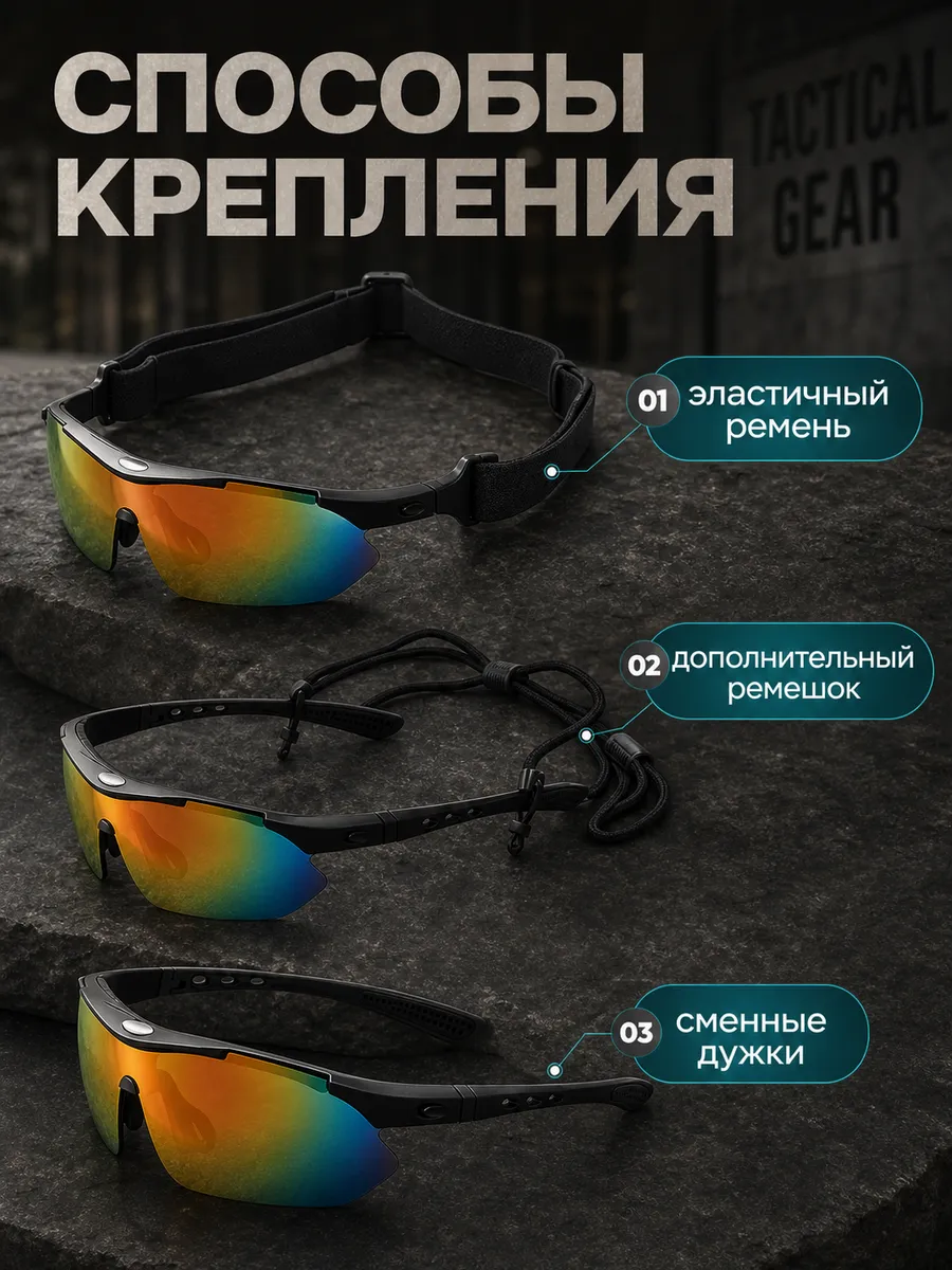 Очки тактические противоосколочные 7.62