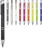 Алюминиевая шариковая кнопочная ручка Moneta с логотипом