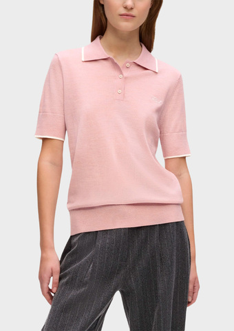 Джемпер-поло KARL LAGERFELD Essential Merino Wool Polo