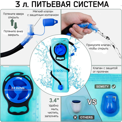 Картинка рюкзак велосипедный Nevo Rhino 9116-NW Green - 5