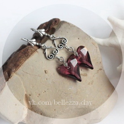 6240 Подвеска Сваровски Сердечко Wild Heart Crystal Lilac Shadow (17 мм) ()