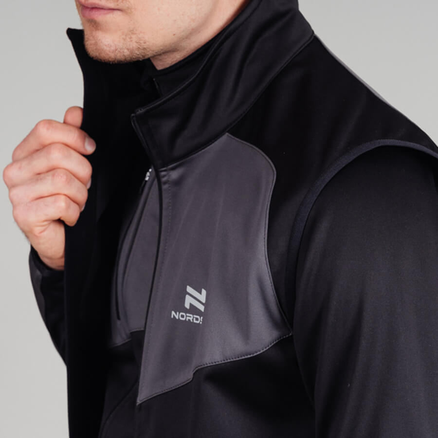 Лыжный жилет мужской Nordski Premium black-graphite - 6
