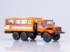 Ural-4322 shift work bus orange 1:43 Our Trucks #31
