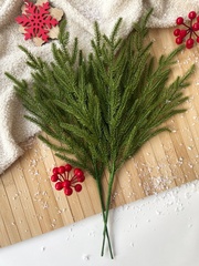 Еловая ветка, мягкая, норфолкская сосна, ампельное растение, искусственная зелень, рождественский декор 45 см, набор 2 шт.