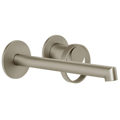 Gessi Anello 63383#149 Смеситель настенный, с изливом 194-214 мм, цвет Finox Brushed Nickel (внешняя часть) фото
