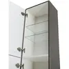 BelBagno DUE-1500-2A-SC-GM-P DUE Шкаф подвесной с двумя распашными дверцами с доводчиками, с двумя полками, универсальный ,Оружейная сталь, 400x300x1500