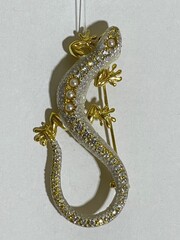 Агама (брошь  из серебра)