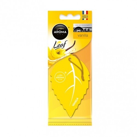 AROMA CAR Ароматизатор картонный LEAF AROMA CAR Vanilla