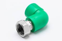 Угольник с накидной гайкой RIIFO Alba PP-R/латунь 32-3/4"НГ зелёный