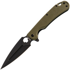 Фото Складной нож Daggerr Arrow Olive DLC, сталь D2, рукоять G10