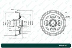Барабан тормозной G-brake  GD-06251