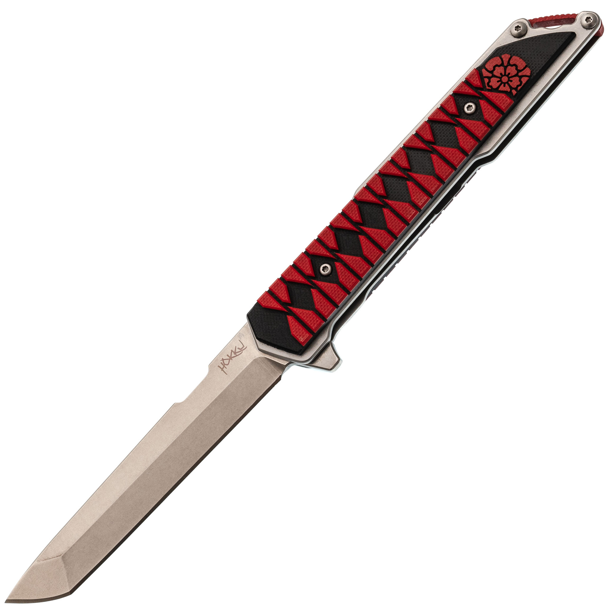 Нож Mr.Blade Hokku D2 SW G10 black red складной с чехлом