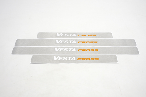 Наклейки на пороги под алюминий Vesta CROSS