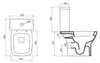 BelBagno BB128CP Чаша унитаза P-trap, цвет: белый