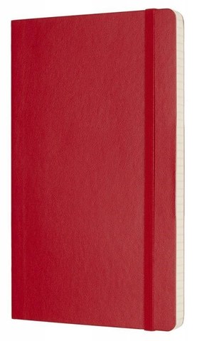Блокнот Moleskine Classic Soft, цвет красный, в клетку