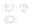 BelBagno Due BB3103CHR-BS/SC Унитаз подвесной с сиденьем с функцией биде и смесителем, цвет: белый