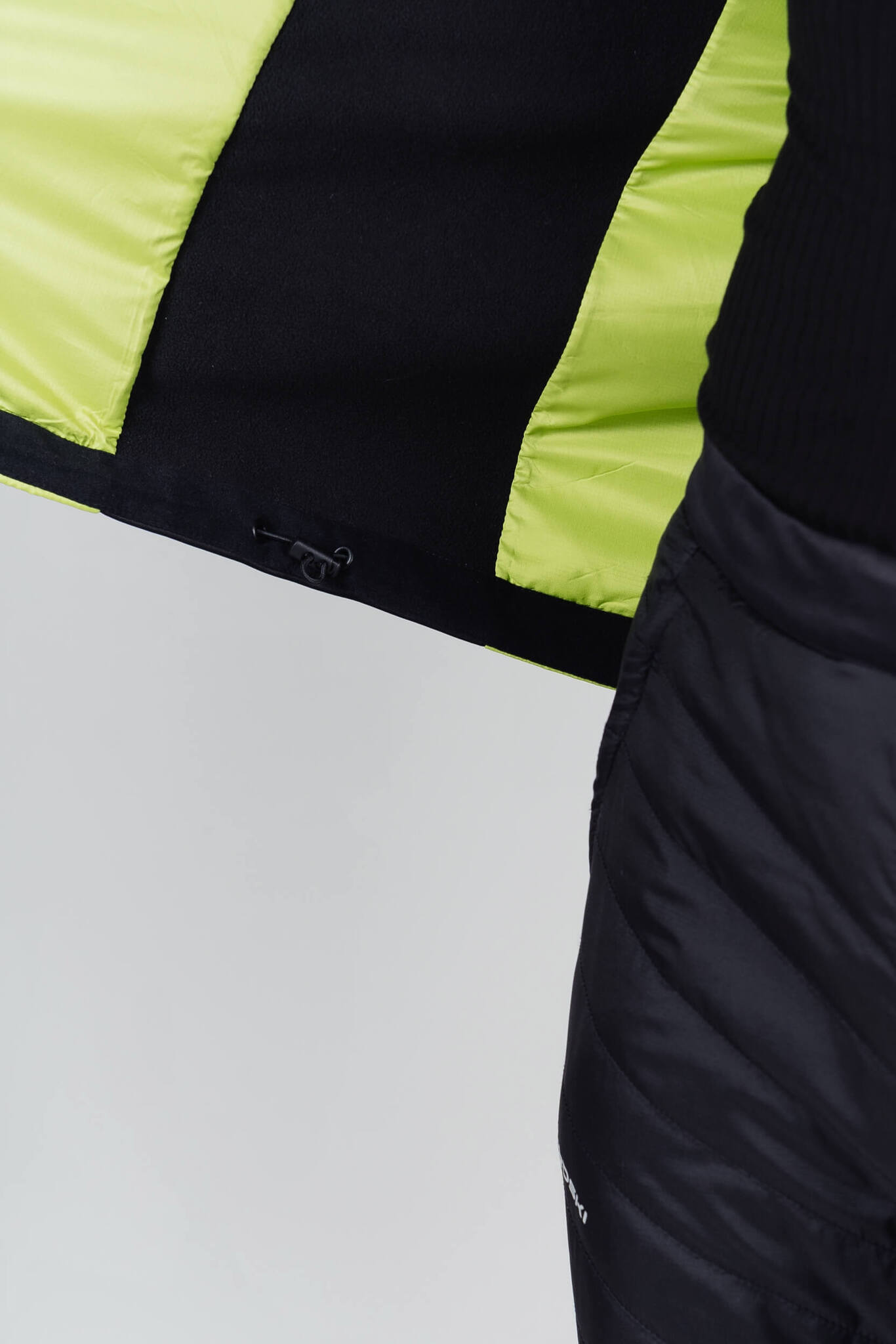 Мужская тренировочная куртка с капюшоном Nordski Hybrid Hood black-lime - 4