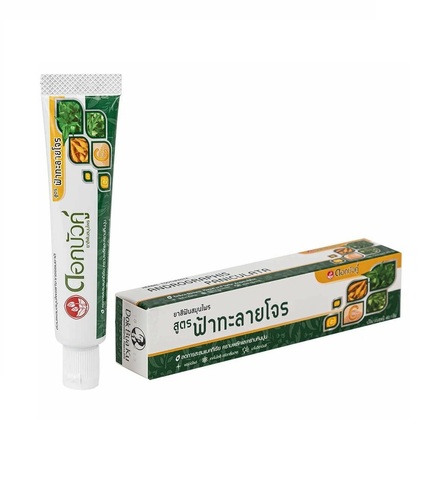 Twin Lotus Dok Bua Ku Herbal Toothpaste ANDROGRAPHIS PANICULATA Травяная зубная паста с андрографисом метельчатым 100 г