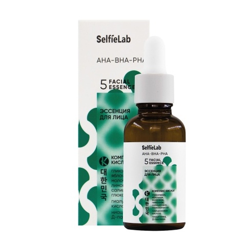 Selfielab AHA-BHA-PHA Эссенция для лица, комплекс кислот 30г