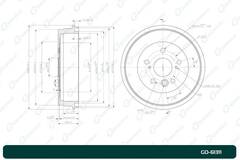 Барабан тормозной G-brake  GD-61311
