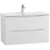 BelBagno MARINO-CER-MINI-1000-2C-SO-BL-P База под раковину подвесная с двумя выкатными ящиками, Bianco Lucido, 996x390x500