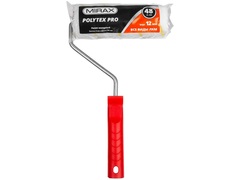 MIRAX  POLYTEX PRO, 48 х 180 мм, бюгель 8 мм, ворс 12 мм, полиакрил/полиэстер, все виды ЛКМ, малярный валик (03816-18)