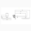 Gessi Goccia 33756#299 Верхний душ с кронштейном, черный