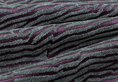 Шенилл Медея серо-сиреневая полоска / Medeya stripe aqua-lilac