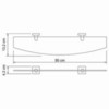 WasserKRAFT Lippe K-6524 Полка косметическая, цвет: хром