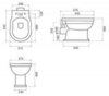 BelBagno BB115SCW-ORO Сиденье деревянное с металлическим креплением, механизмом Soft Close, цвет: Noce