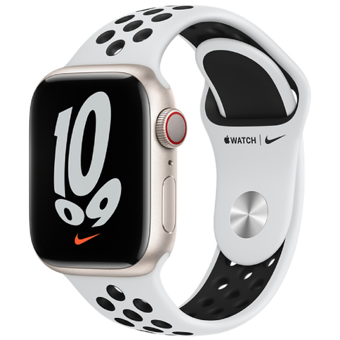 Ремешок Apple 41 mm Pure Platinum/Black Nike Sport Band - Regular