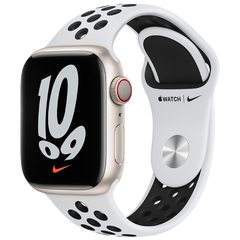 Ремешок Apple 41 mm Pure Platinum/Black Nike Sport Band - Regular