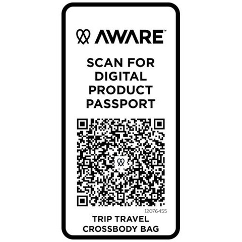 Trip Aware™ дорожная сумка через плечо из переработанного материала GRS объемом 1 л