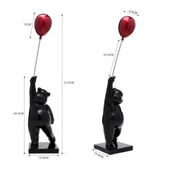 Фигура декоративная Balloon Bear «Медведь с воздушными шарами» 74 см