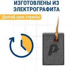 Щетка графитовая для MAKITA ПРАКТИКА (CB-325/арт.194074-2) 5х11х16 мм (790-984)