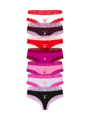 PINK ЧИИКИ С КРУЖЕВНОЕ ТЕСЬМОЙ