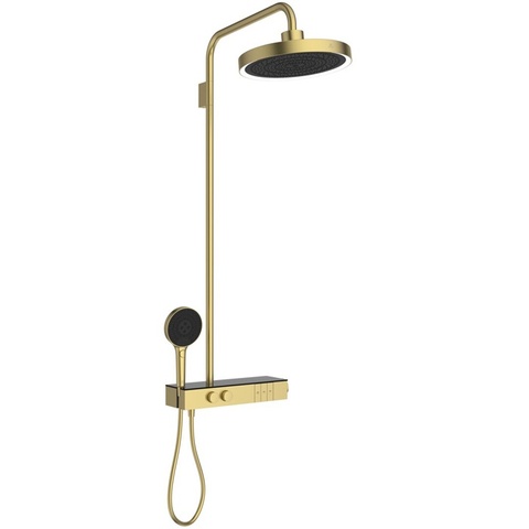 Ideal Standard Ceratherm Solos A7883A2 Душевая система с термостатическим смесителем для душа PVD Brushed Gold (Шлифованное Золото)