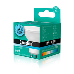 Лампа светодиодная Camelion LED10-GU10/845/GU10,10