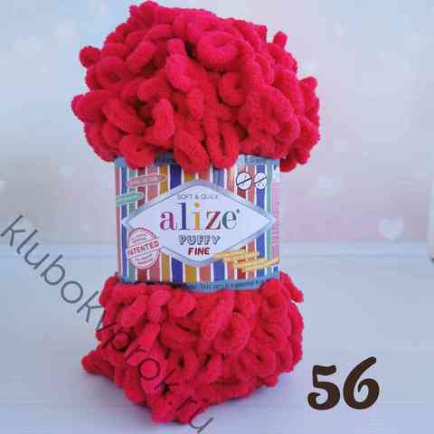 ALIZE PUFFY FINE 56, Красный