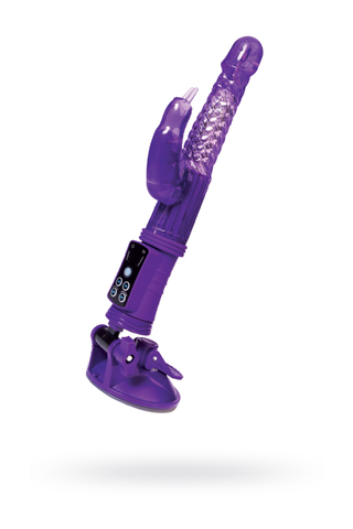 Вибратор с клиторальным стимулятором A-Toys by TOYFA High-Tech fantasy, TPR, фиолетовый, 24 см