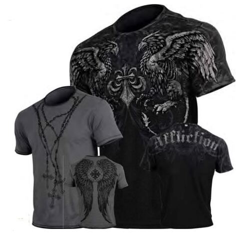 Affliction | Футболка двусторонняя мужская TROOPER REVERSIBLE TEE A1669 все стороны
