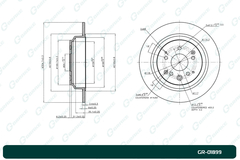 Диск тормозной G-brake  GR-01899