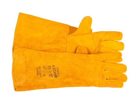 STAYER PROFI 400 мм, XL (10), с подкладкой, спилковые, для сварки и тяжелых механических работ, термостойкие краги, Professional (11333-XL)