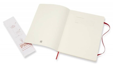 Блокнот Moleskine Classic Soft, цвет красный, в клетку
