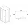 Abber Schwarzer Diamant AG30100B-S85B-S85B Душевой уголок, цвет: чёрный