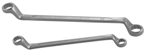 Jonnesway W231922 Ключ гаечный накидной изогнутый 75°, 19х22 мм 48223